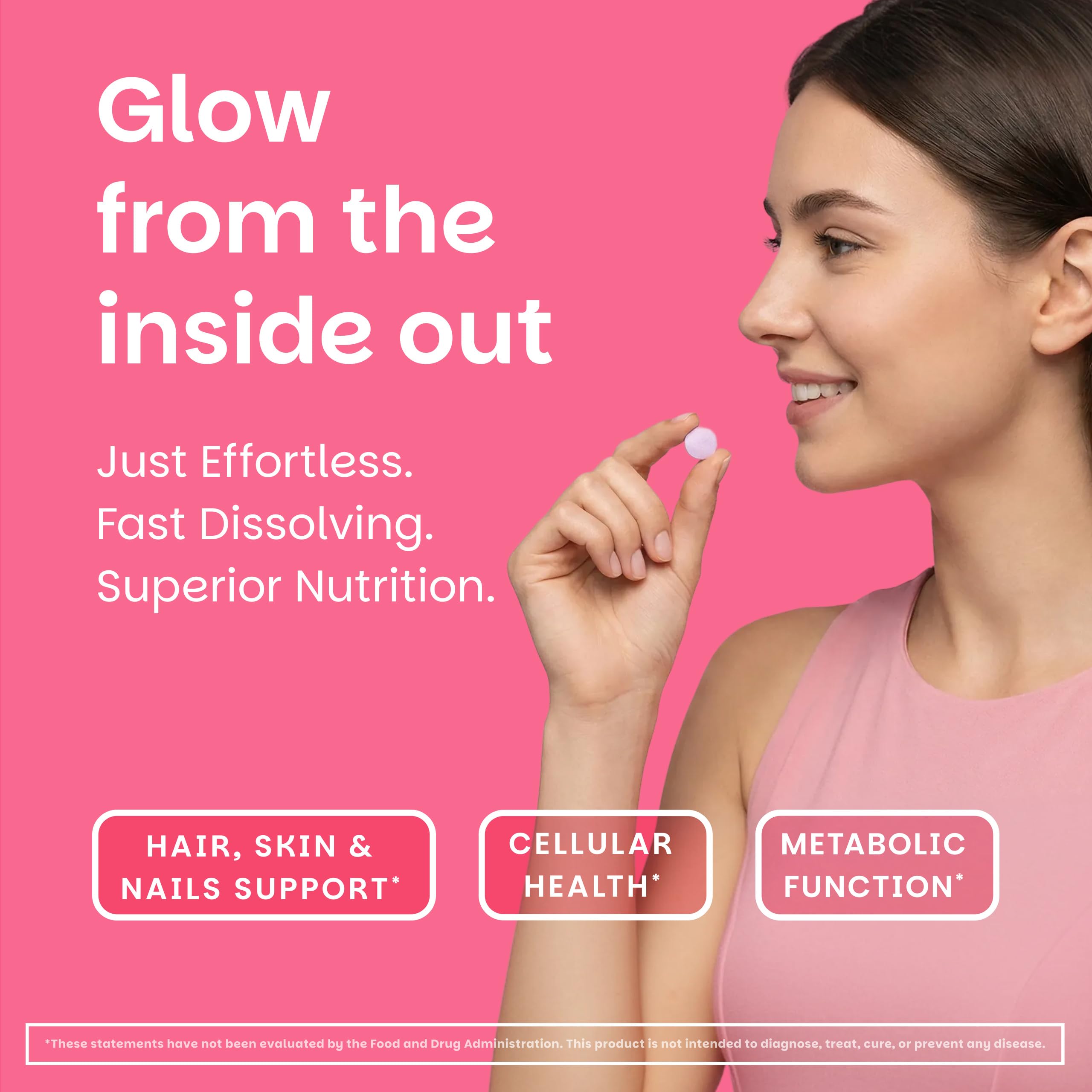 EZ Melts sublingual biotin supplement for hair skin and nails