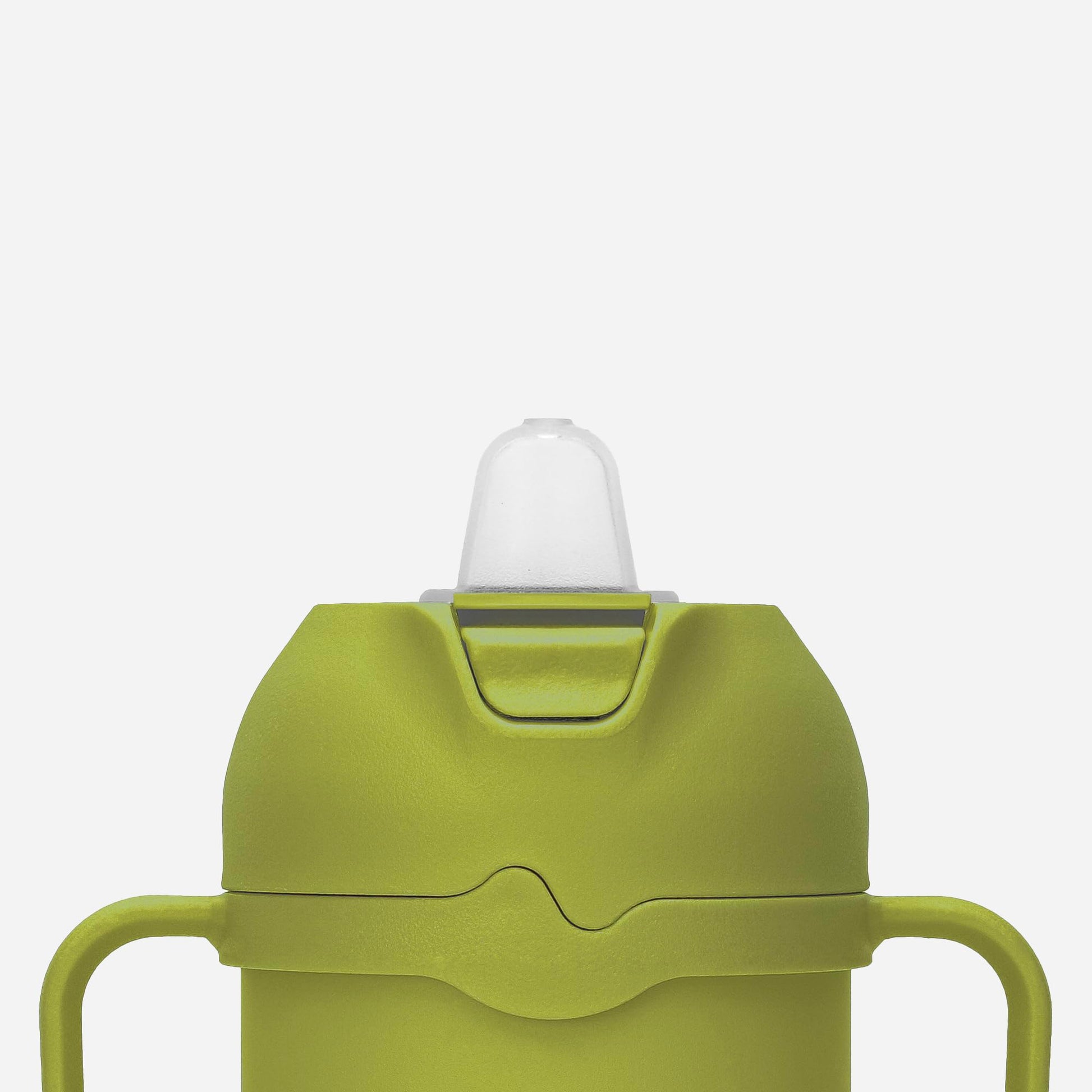 Comotomo tumbler showing silicone straw and spout