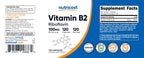 Nutricost premium riboflavin one hundred and twenty vegetarian capsules packaging