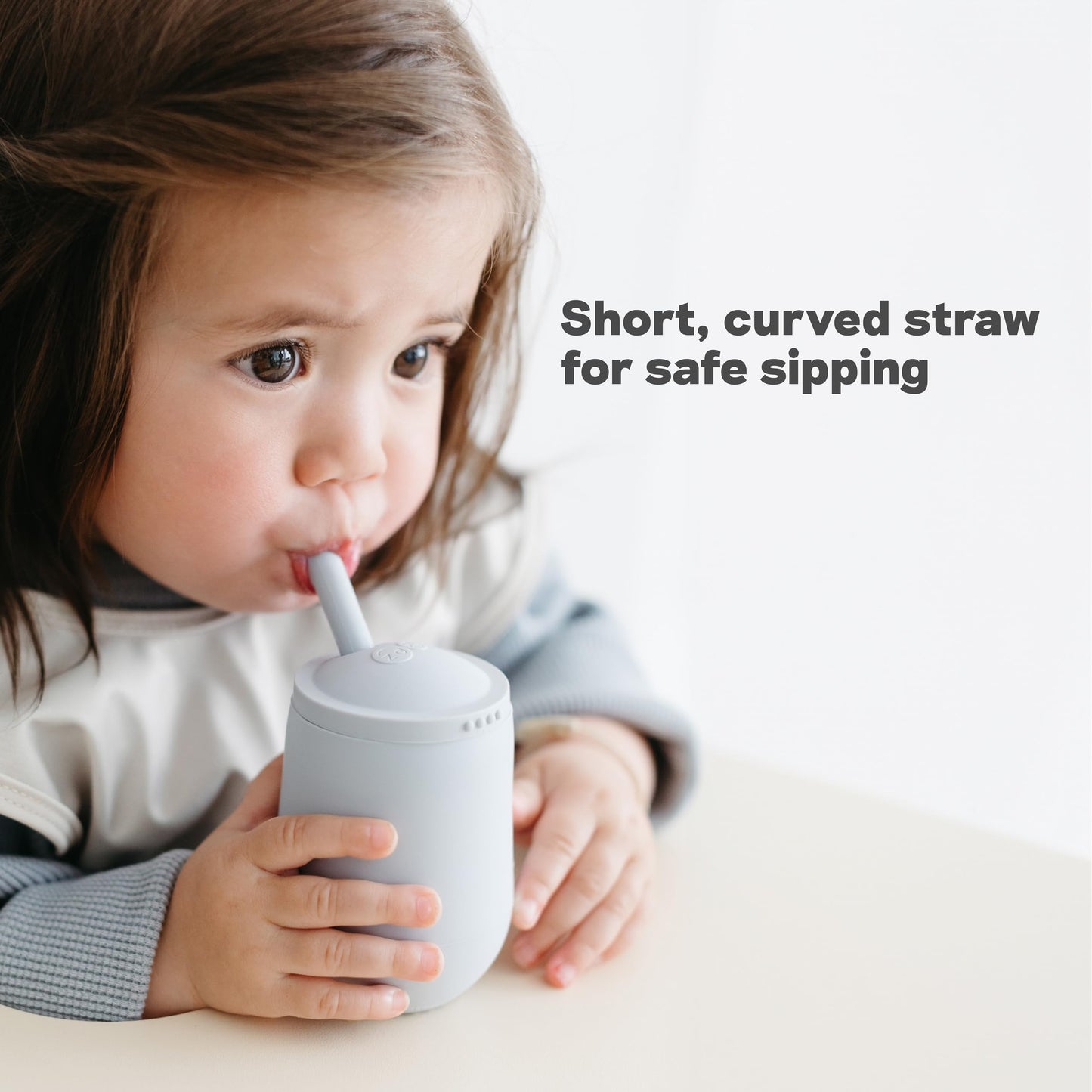 Pediatric specialist designed baby sippy cup alternative with non slip bottom feature