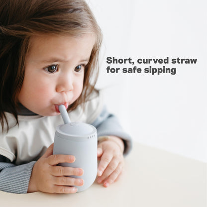 Pediatric specialist designed baby sippy cup alternative with non slip bottom feature