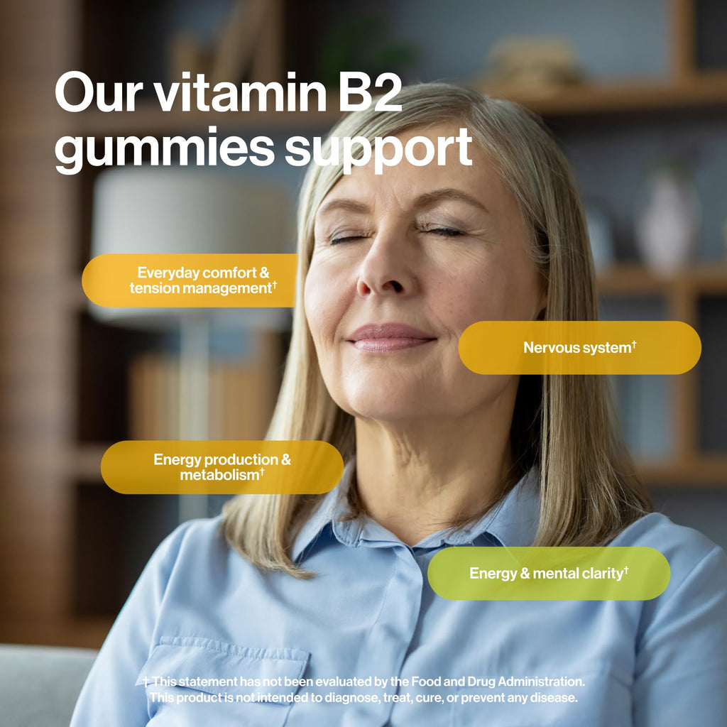 Kindnature vegan B2 dietary supplement for cellular energy and nervous system health