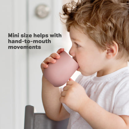 Close up of the sensory bumps on the ezpz training straw for correct mouth positioning