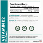 ForestLeaf non-GMO gluten-free vitamin B2 capsules for migraine defense
