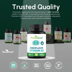 ForestLeaf riboflavin 400mg clean plant based capsule close up view