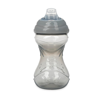 Nuby Clik-It spill proof locking lid mechanism with touch flo valve.