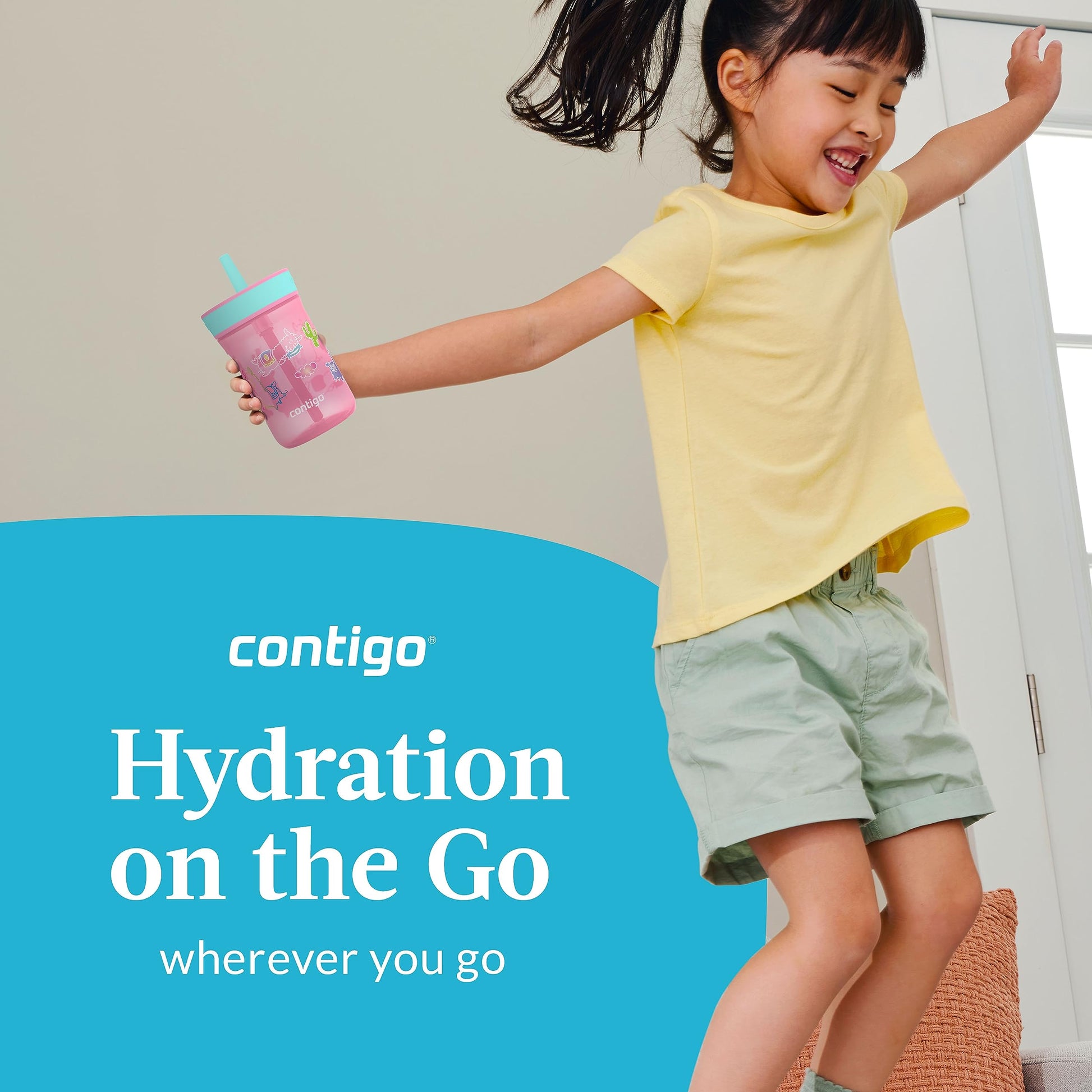 Contigo premium imported children water bottle packaging showing authentic product details
