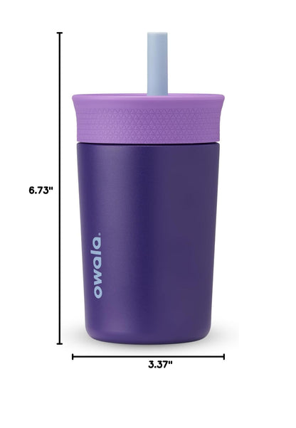 Authentic Owala Kids Tumbler in vibrant purple finish for children