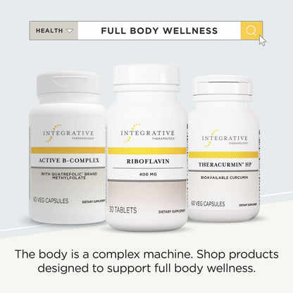 High dose 400 mg riboflavin vitamin supplement bottle for neurological function and vitality support