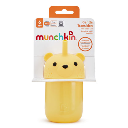 Munchkin 9 Ounce honey bear trainer cup for babies