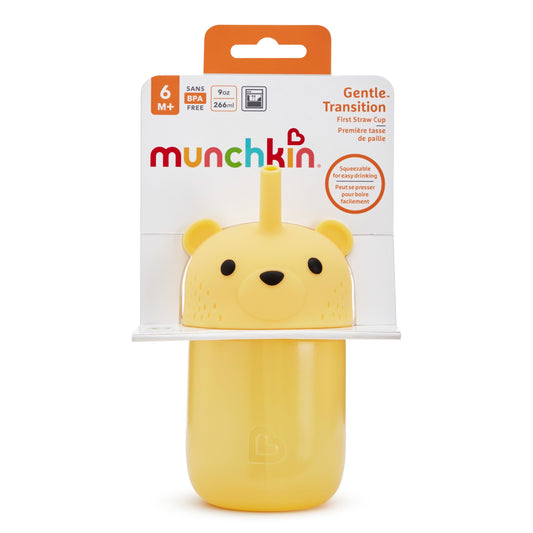 Munchkin 9 Ounce honey bear trainer cup for babies