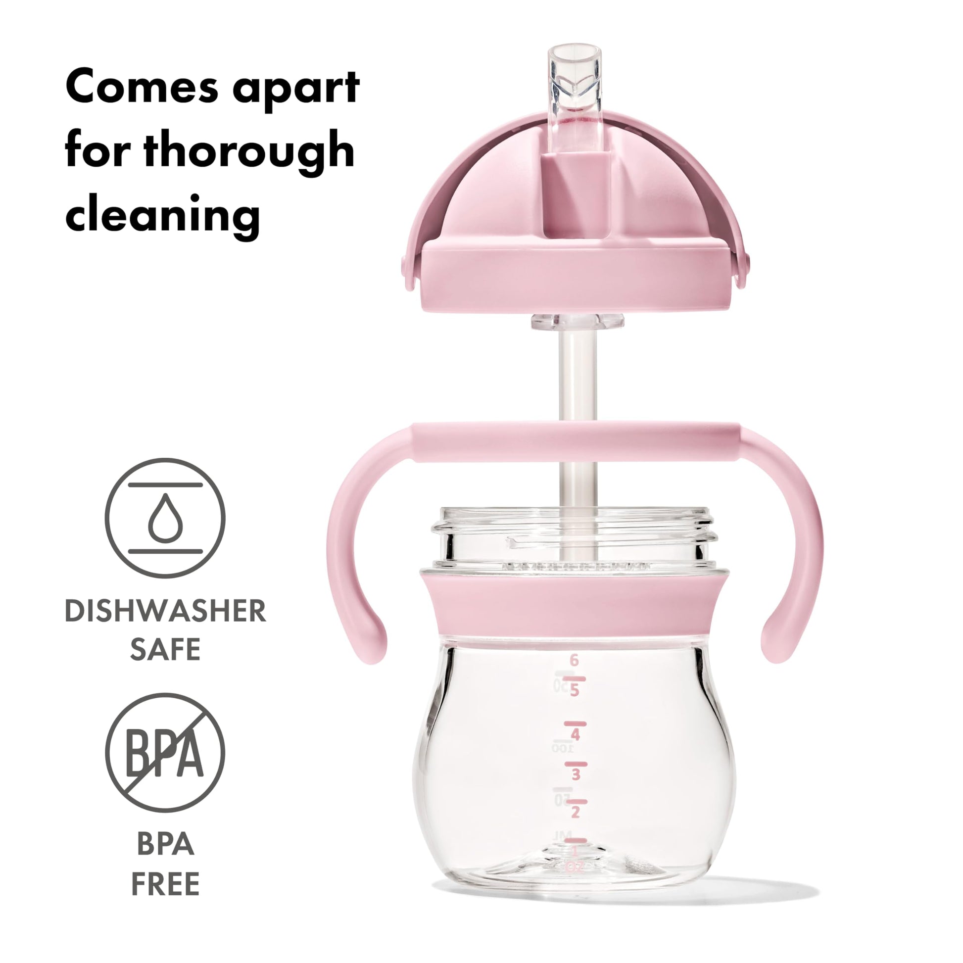 Side profile of Oxo Tot 6 fluid ounce straw cup