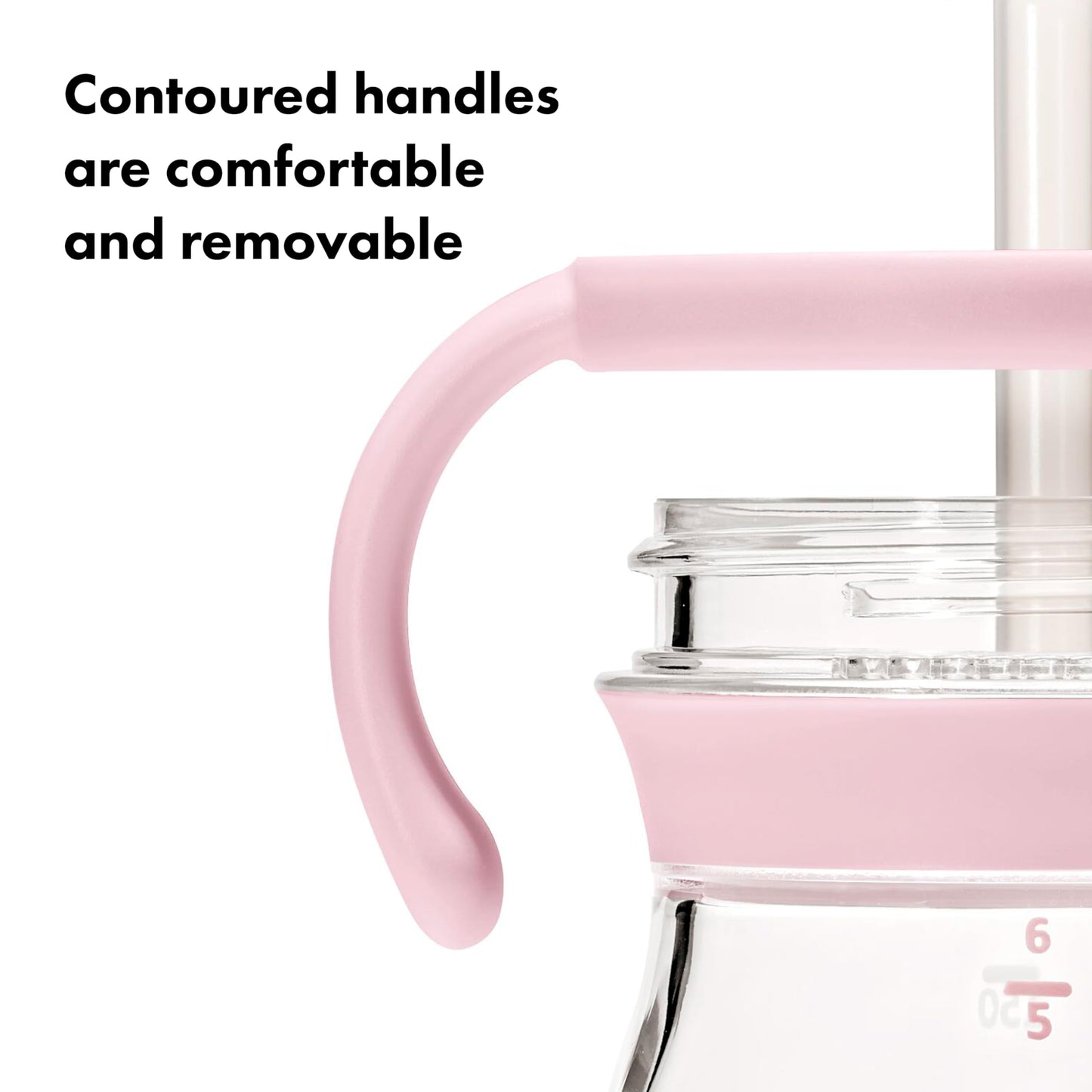 Top view of Oxo Tot Transitions cup showing straw valve