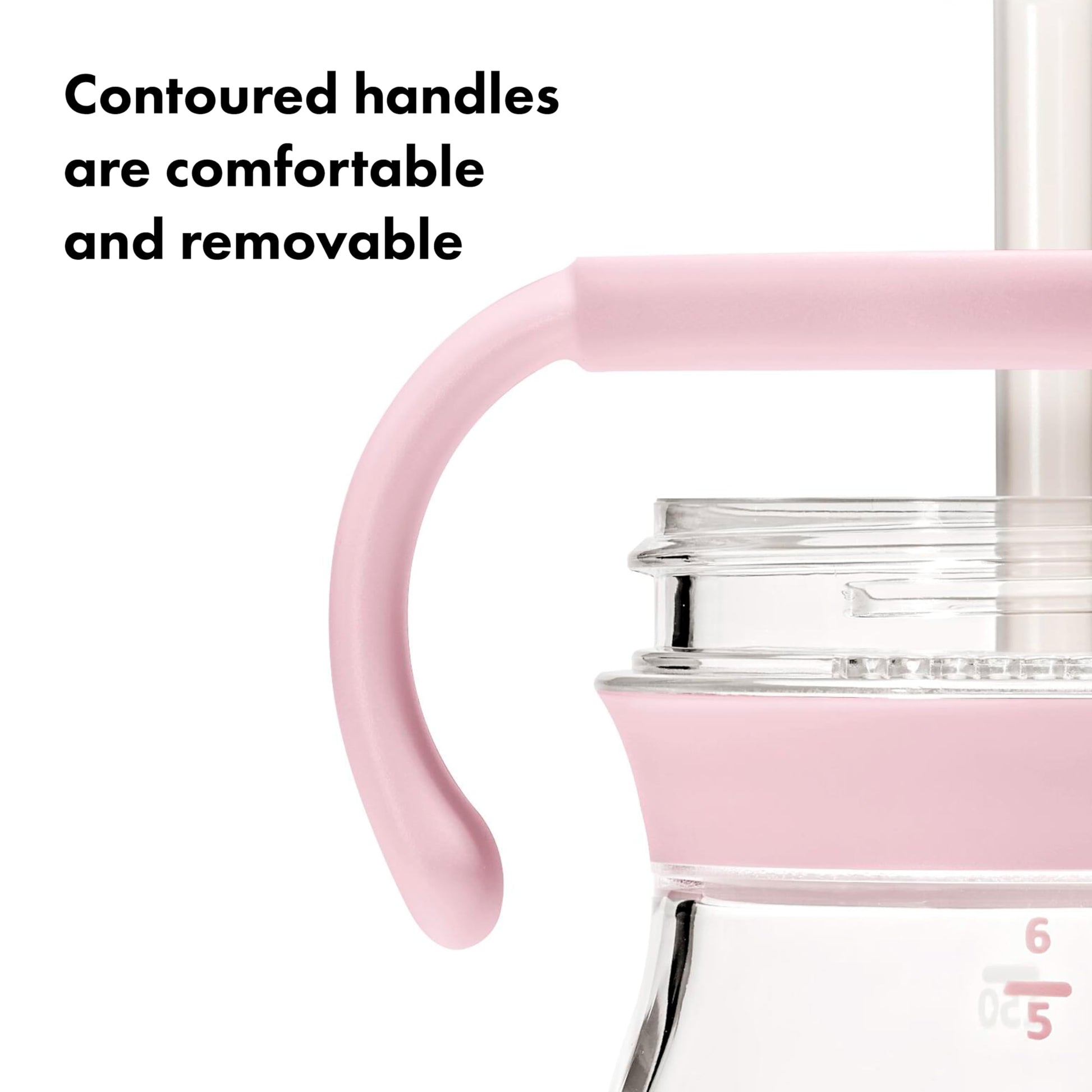 Top view of Oxo Tot Transitions cup showing straw valve