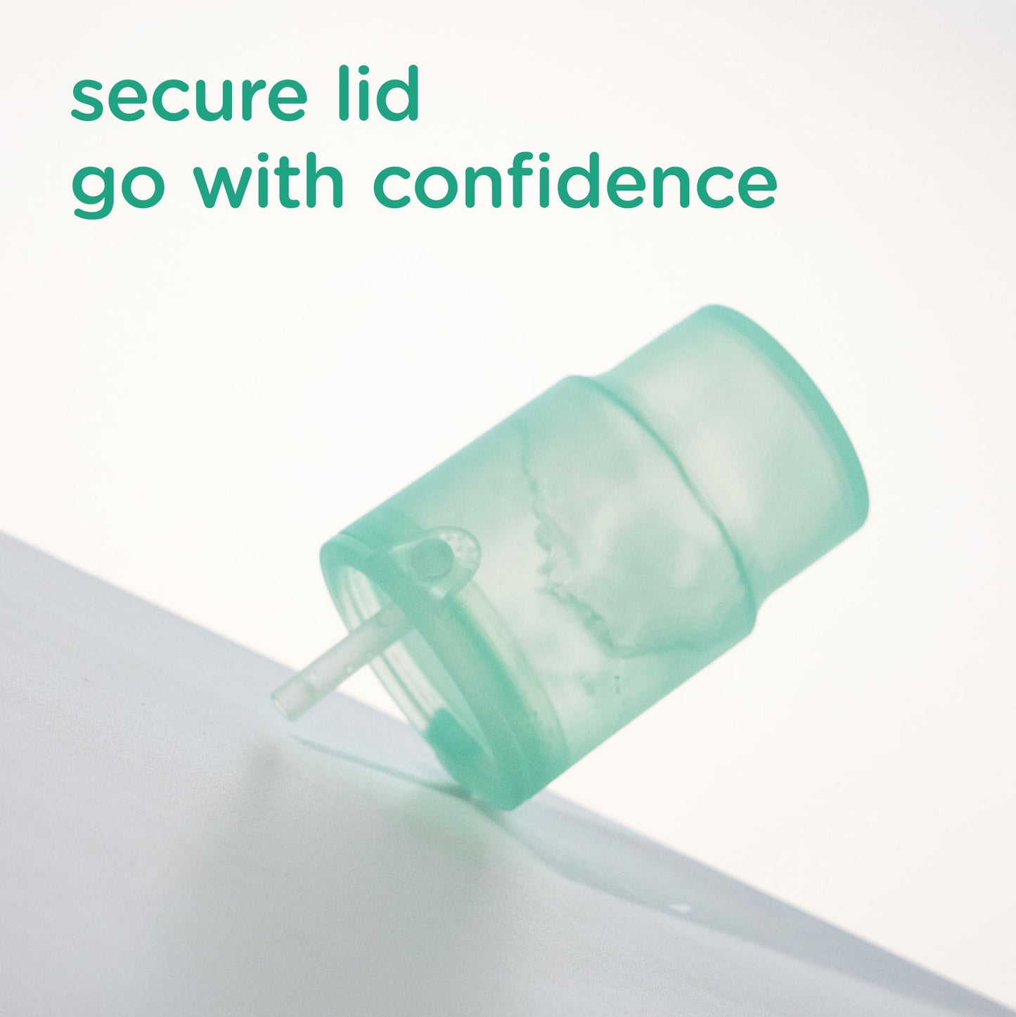 Olababy Clear Sense cup showing transparent silicone material