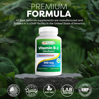 Non GMO gluten free riboflavin capsules dietary details