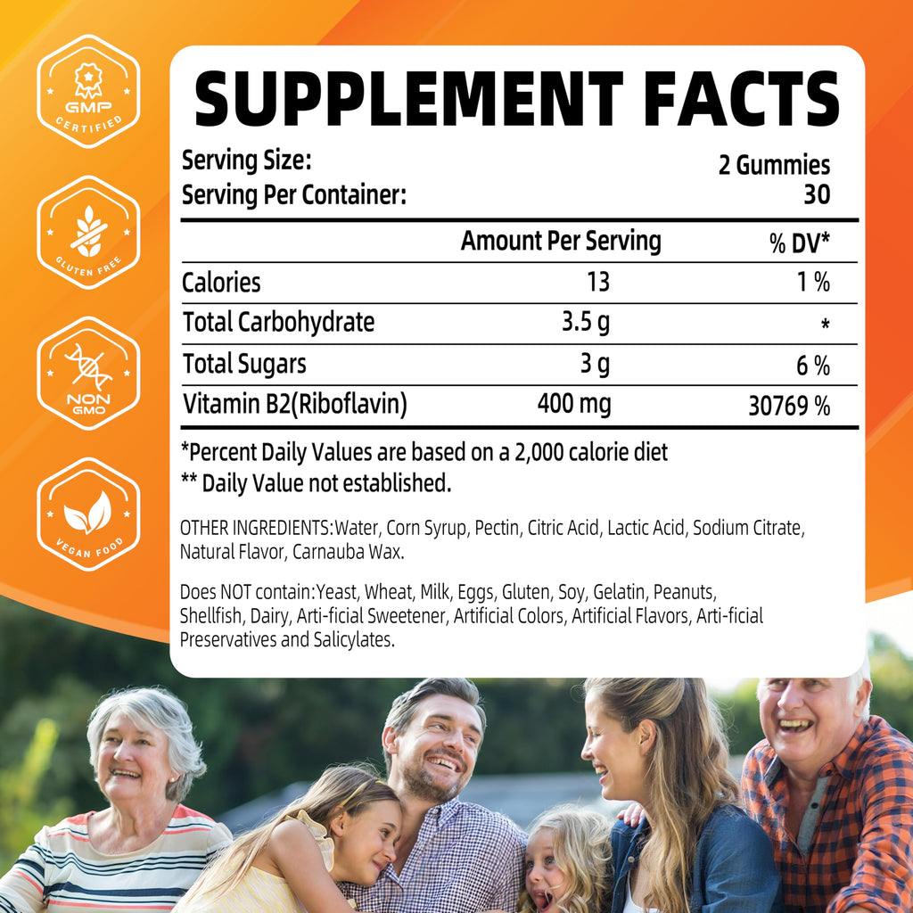 Vegan and non GMO Vitamin B2 health supplement by Joywiit for nervous system support