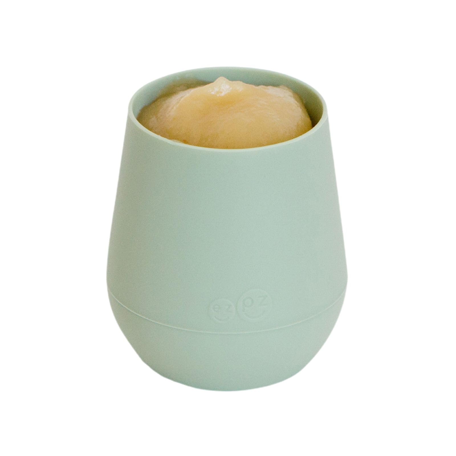 Ezpz 59 milliliters silicone cup for babies four months and older.