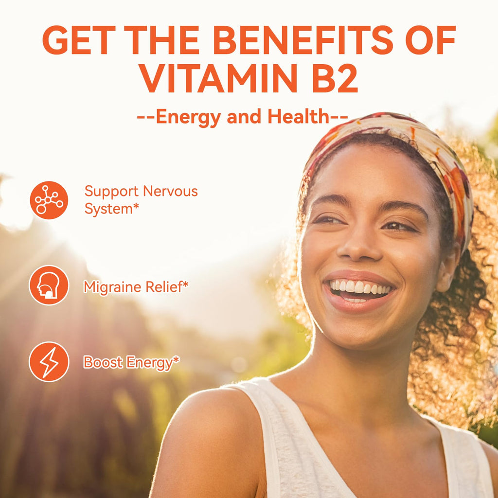SmildeHeal B2 gummies supplement showing nutritional facts panel with 400mg Riboflavin and Magnesium Glycinate