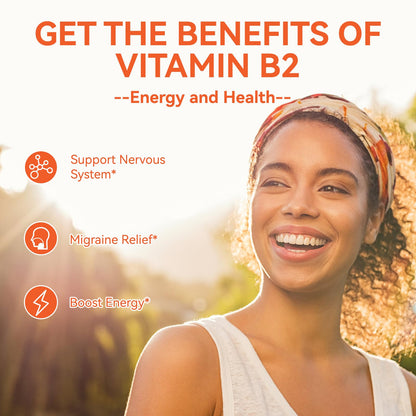 SmildeHeal B2 gummies supplement showing nutritional facts panel with 400mg Riboflavin and Magnesium Glycinate