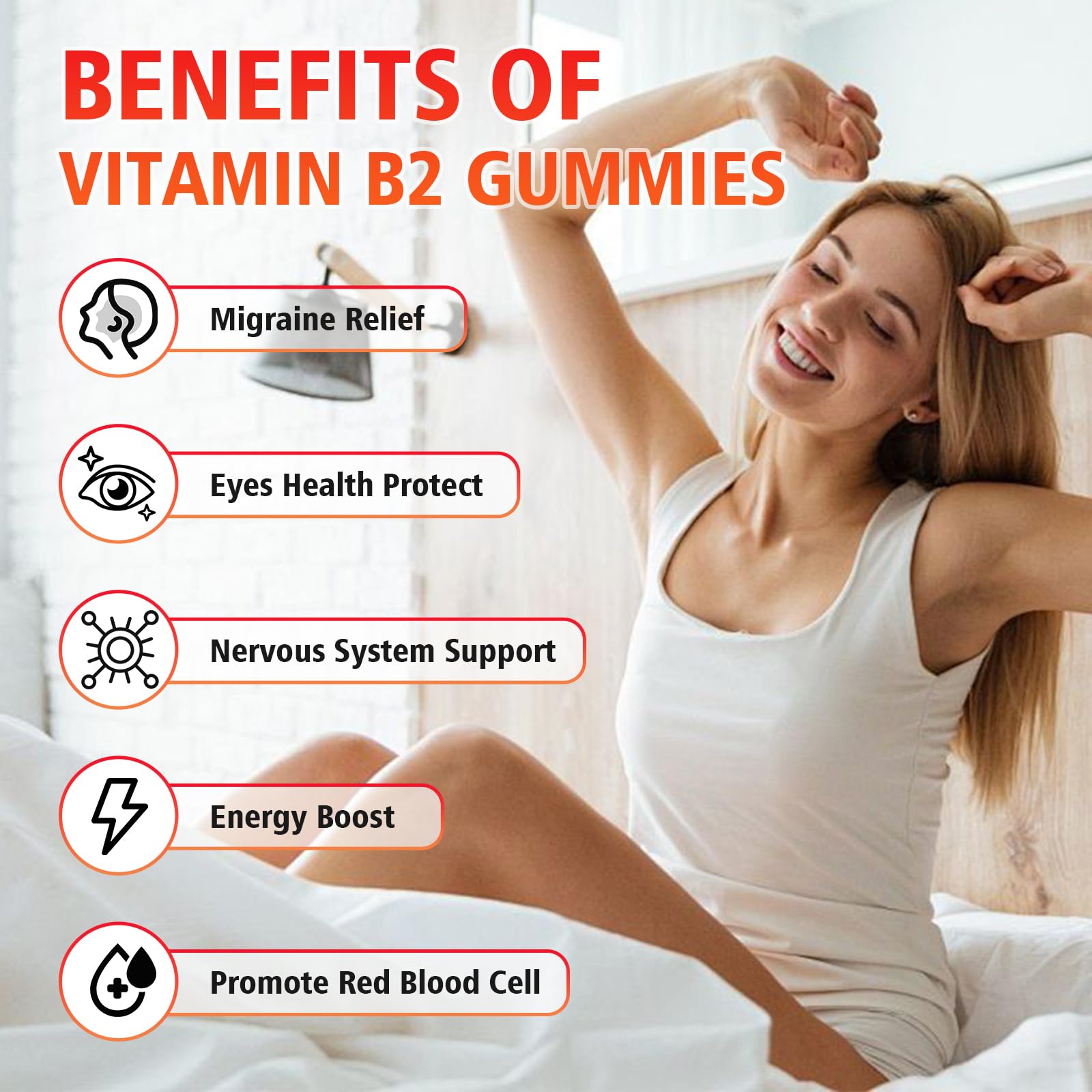Strawberry flavored sugar free chewable riboflavin gummies texture detail