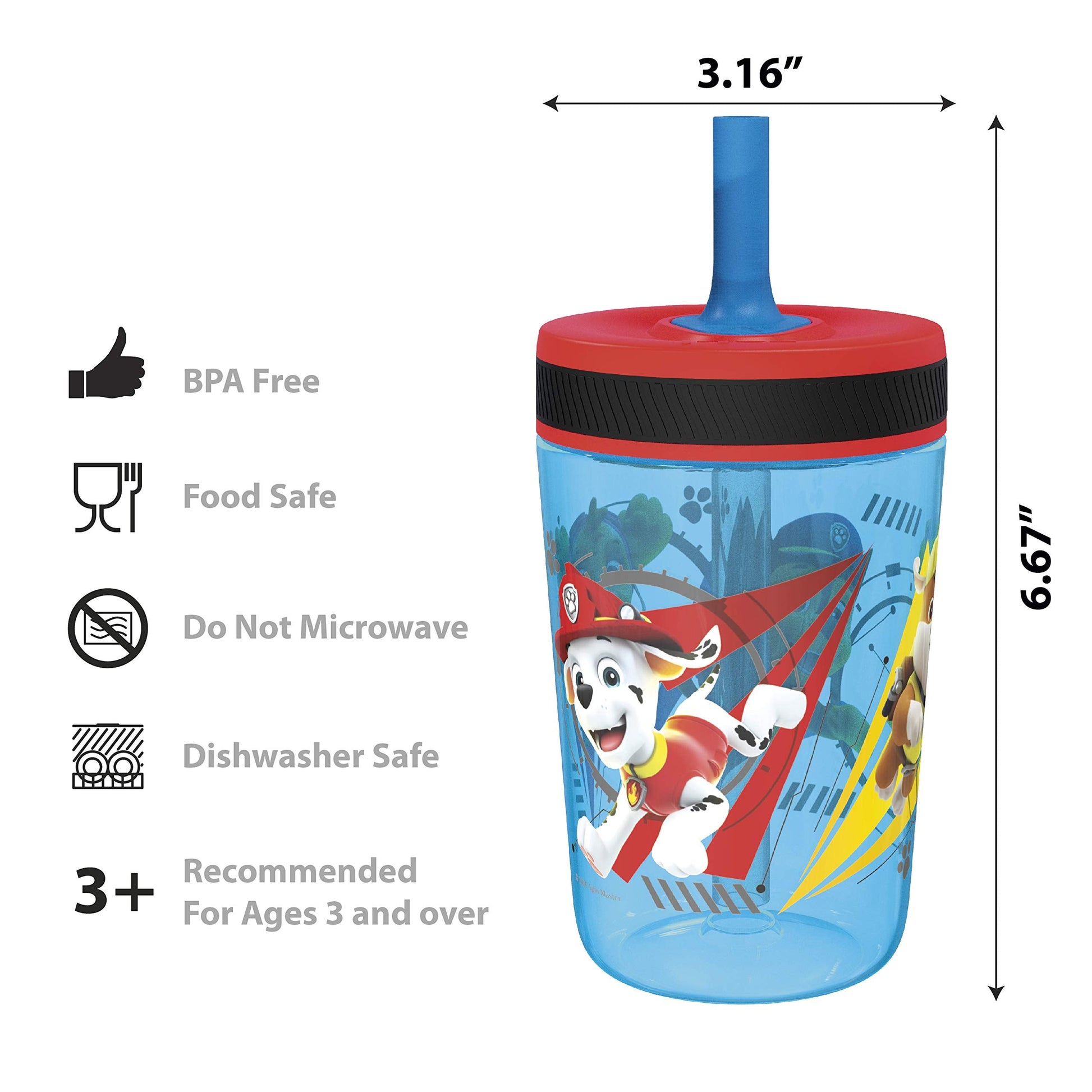 Bottom view highlighting the durable BPA free construction details of the children spill proof drinkware