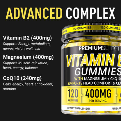 Pineapple flavored vegan chewable vitamin b2 supplements for adult migraine relief