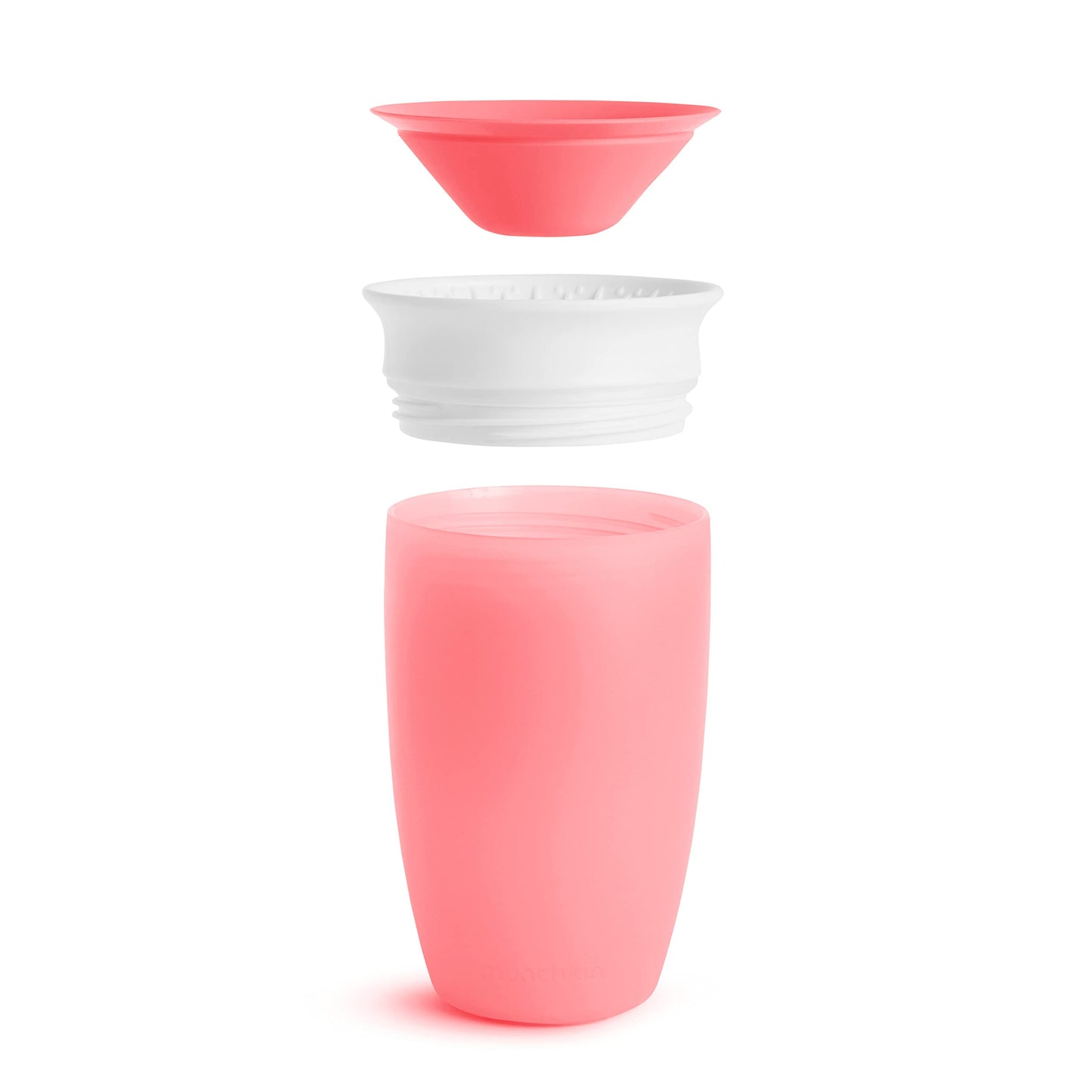 Munchkin Miracle 360 toddler cups packaging showing pink and purple variants together