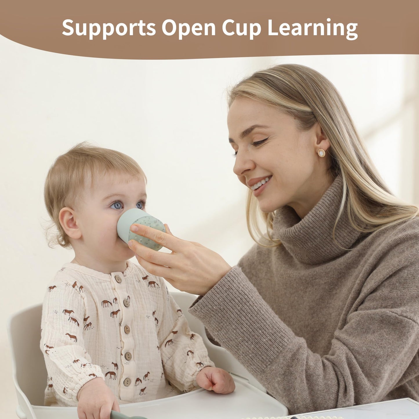 Moonkie baby-led weaning cups for infants 4 months plus
