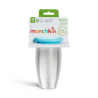 Easy to clean dishwasher safe parts of the Munchkin stainless steel sippy cup disassembled.