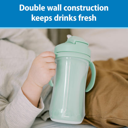 Dr. Brown's insulated straw cup sliding lid detail