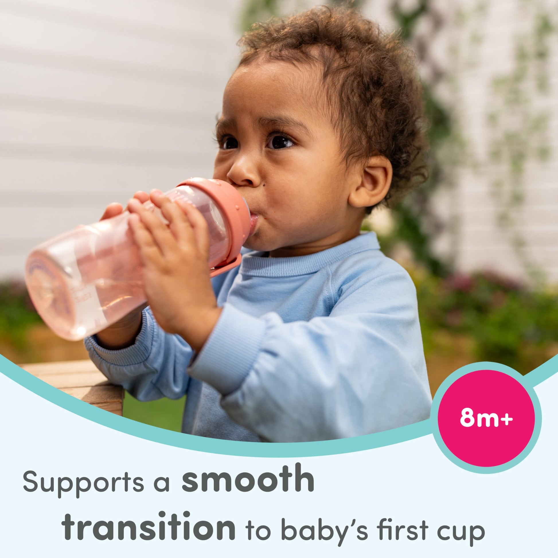 Two pack of NUK toddler sipper cups with protective hygienic covers attached