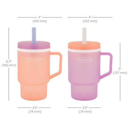Side profile of Infantino My 1st Tumbler showing ergonomic shape