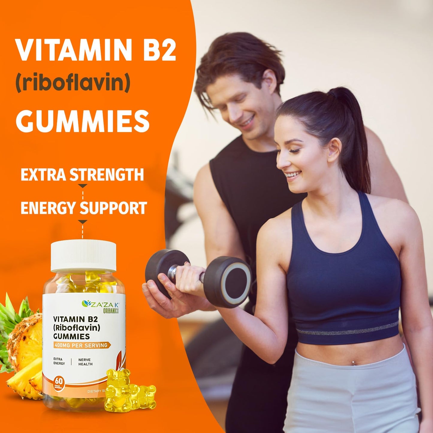 High-potency riboflavin chewable vitamins for kids and adults.