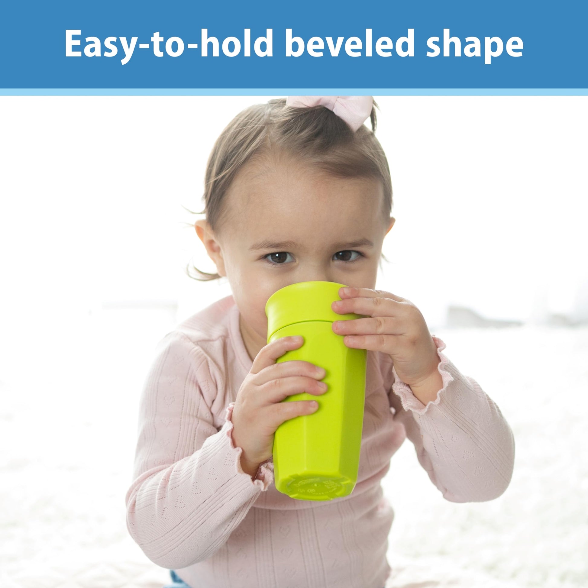 Dr. Brown's 10 Ounce spoutless transition cup showing the translucent walls for tracking liquid levels.