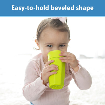 Dr. Brown's 10 Ounce spoutless transition cup showing the translucent walls for tracking liquid levels.