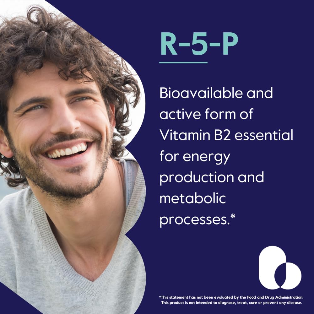 BESTVITE R-5-P 120 vegan capsules supplement facts label detailing active ingredients