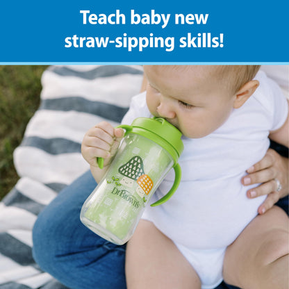 Dr. Brown's straw cup with handles and sliding lid