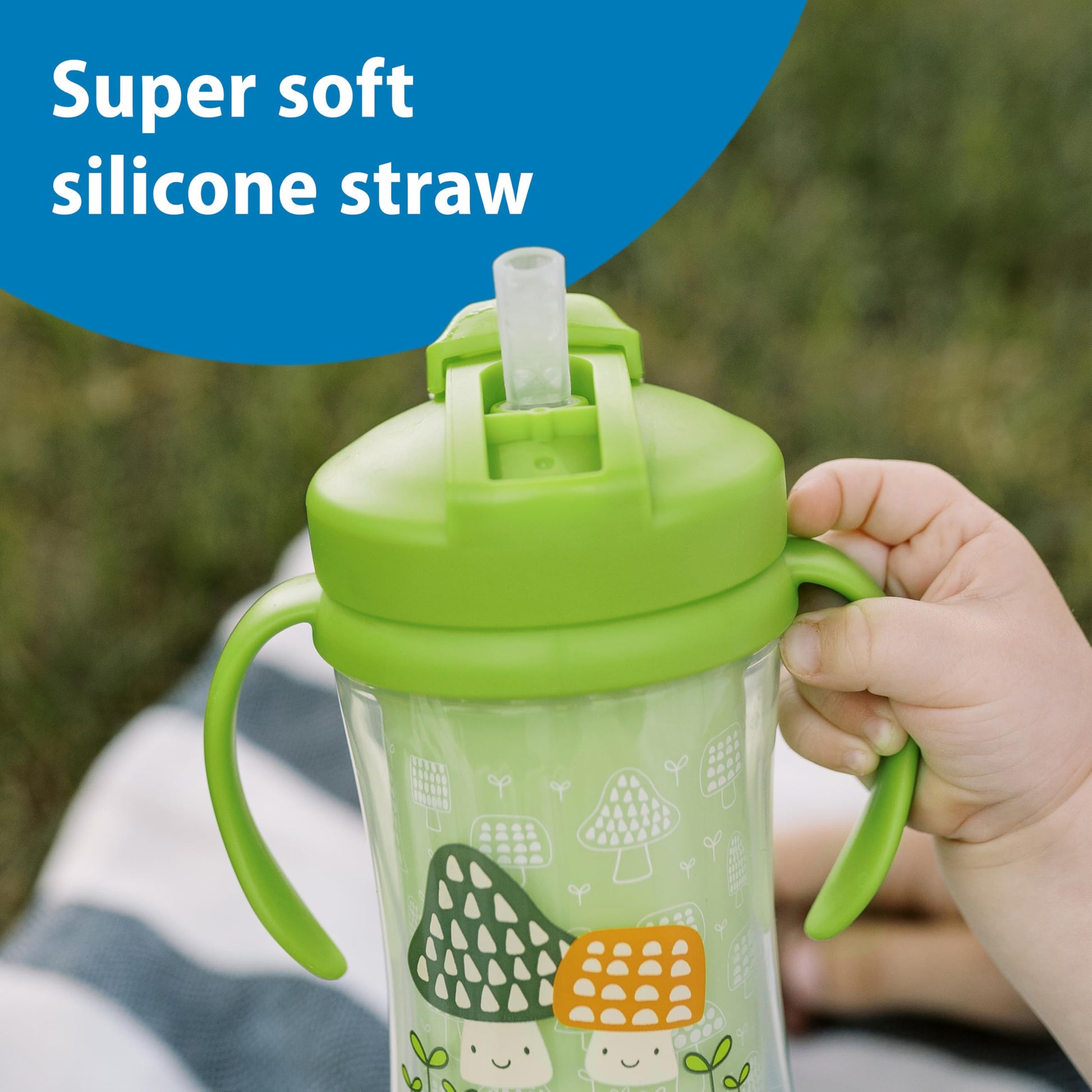 Side view of Dr. Brown's insulated toddler tumbler
