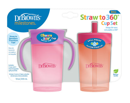 Dr. Brown's cup with easy-grip handles for toddlers