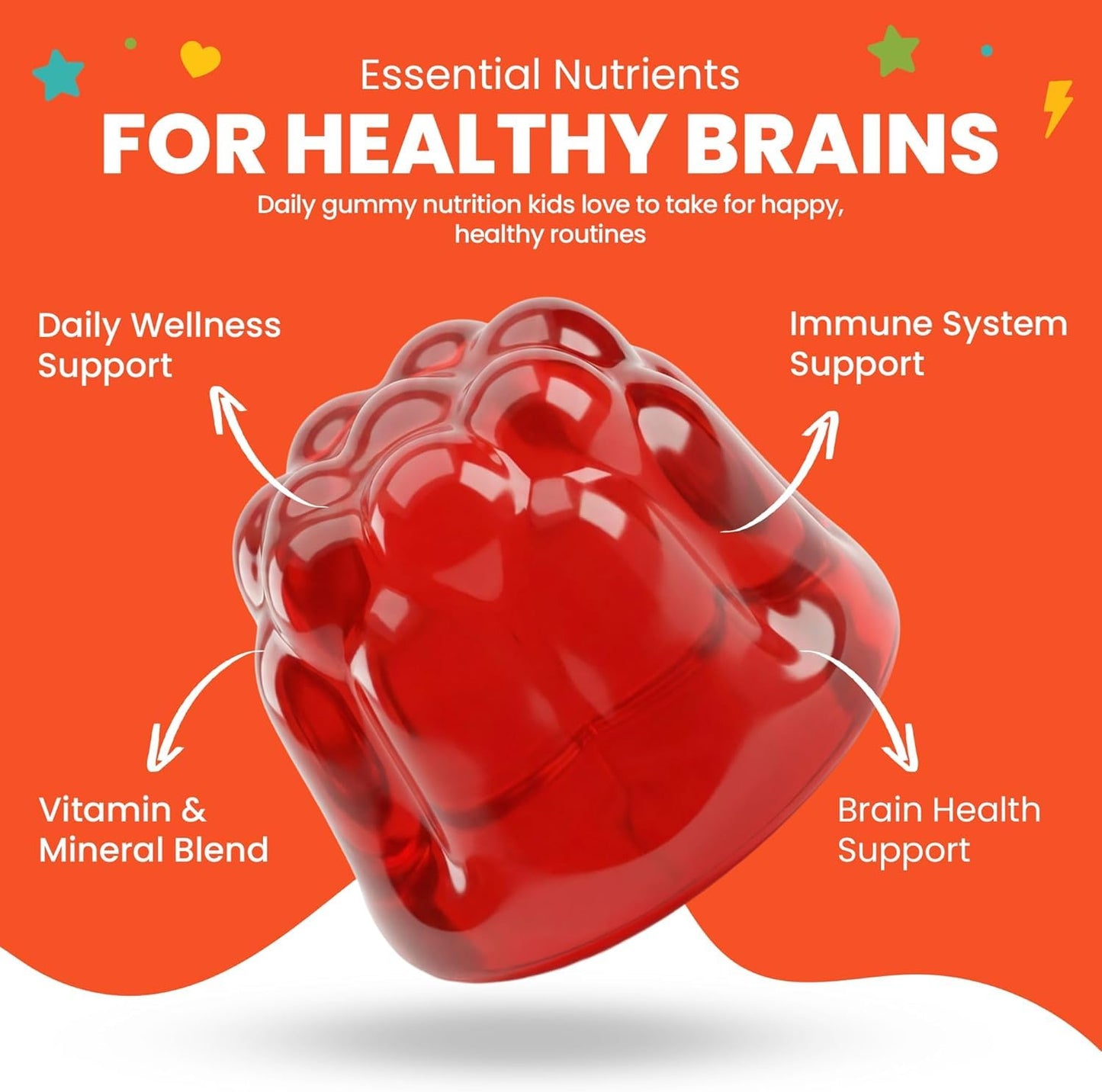 Veralinda Naturals pediatric neurological wellness supplement packaging front panel details