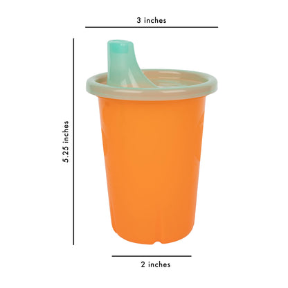 Authentic USA imported spill-proof reusable toddler drinking set packaging view