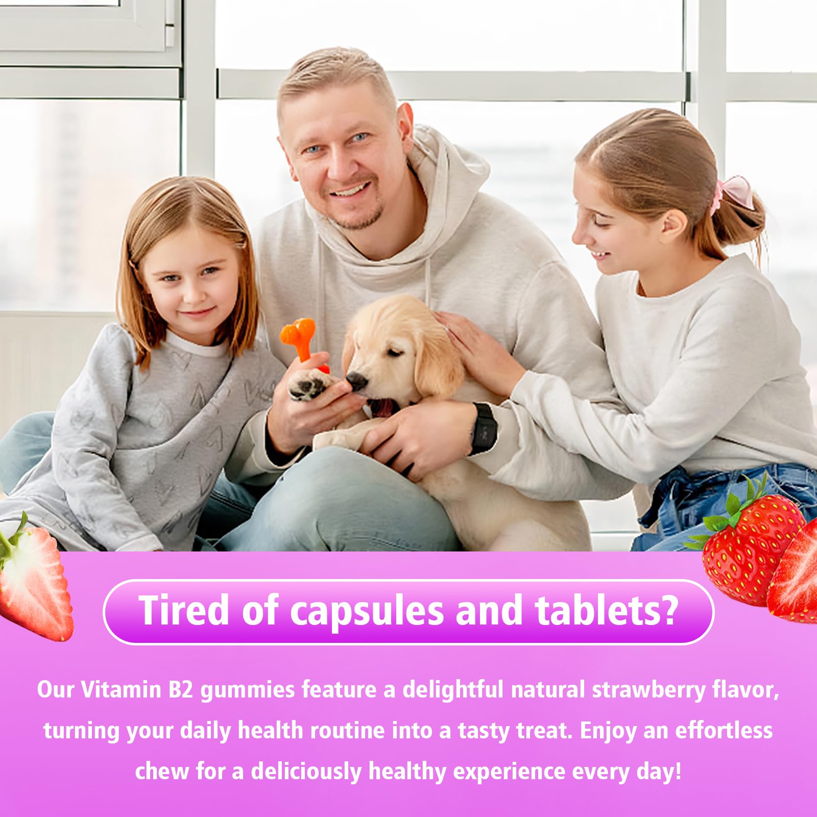 Two pack bundle of Saajoor premium vitamin B2 dietary gummies for families.