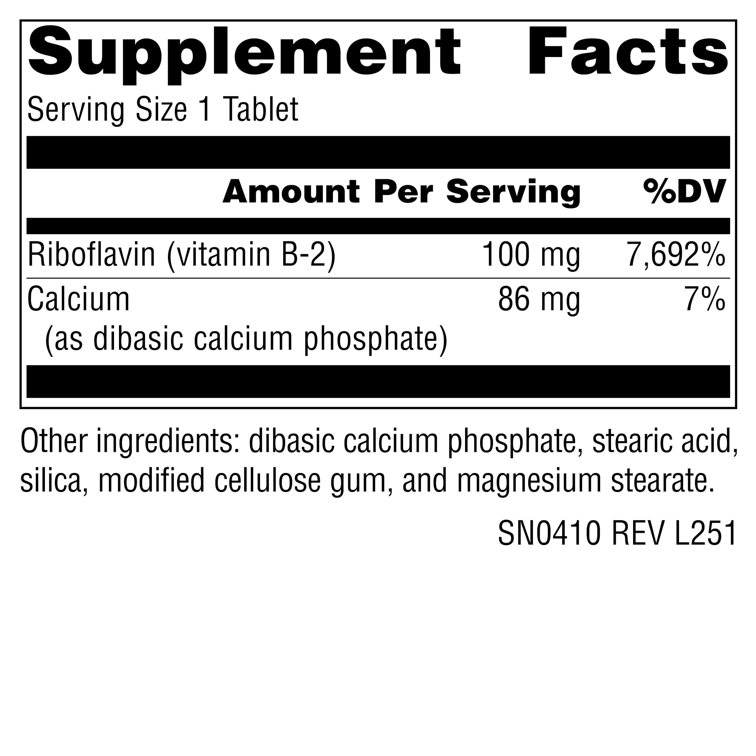 Source Naturals Vitamin B3 250 vegetarian tablets dietary supplement container