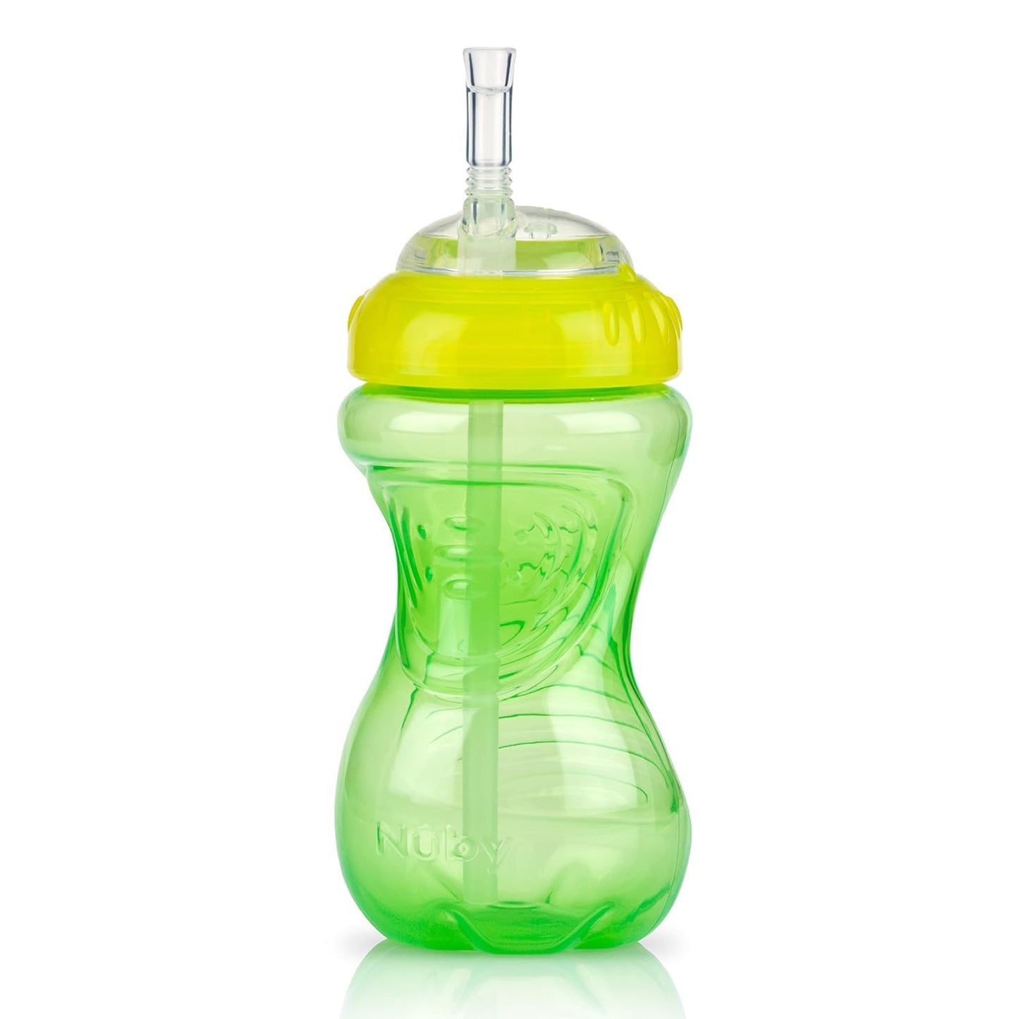 BPA free plastic baby bottles with flexible straws for ages twelve months plus