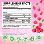 Mchokuu Riboflavin 400mg sugar free vegan gummies supplement facts label