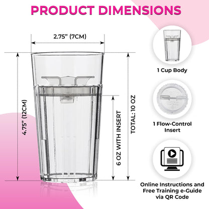 Reflo premium high impact plastic cup for baby self feeding