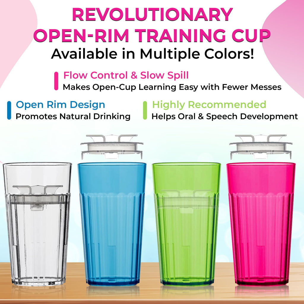 Reflo USA imported 6 fluid ounce clear open trainer cup
