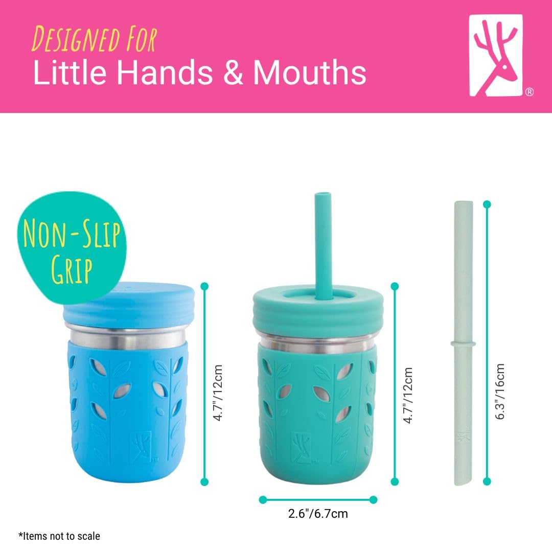 Dishwasher safe metal toddler drinking cups with airtight lids for snack storage