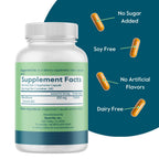 Supplement facts panel on the back of Bestvite Vitamin B2 100 mg container detailing ingredients
